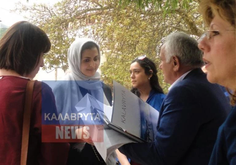 Με τον Οδοντωτό στα Καλάβρυτα η Εμίρισσα του Κατάρ (εικόνες)